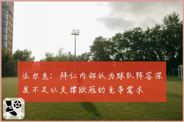 法尔克:拜仁内部认为球队阵容深度不足以支撑欧冠的竞争需求